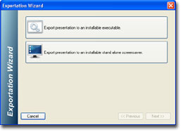 New exportation wizard